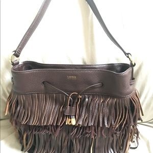 Ralph Lauren small fringe handbag